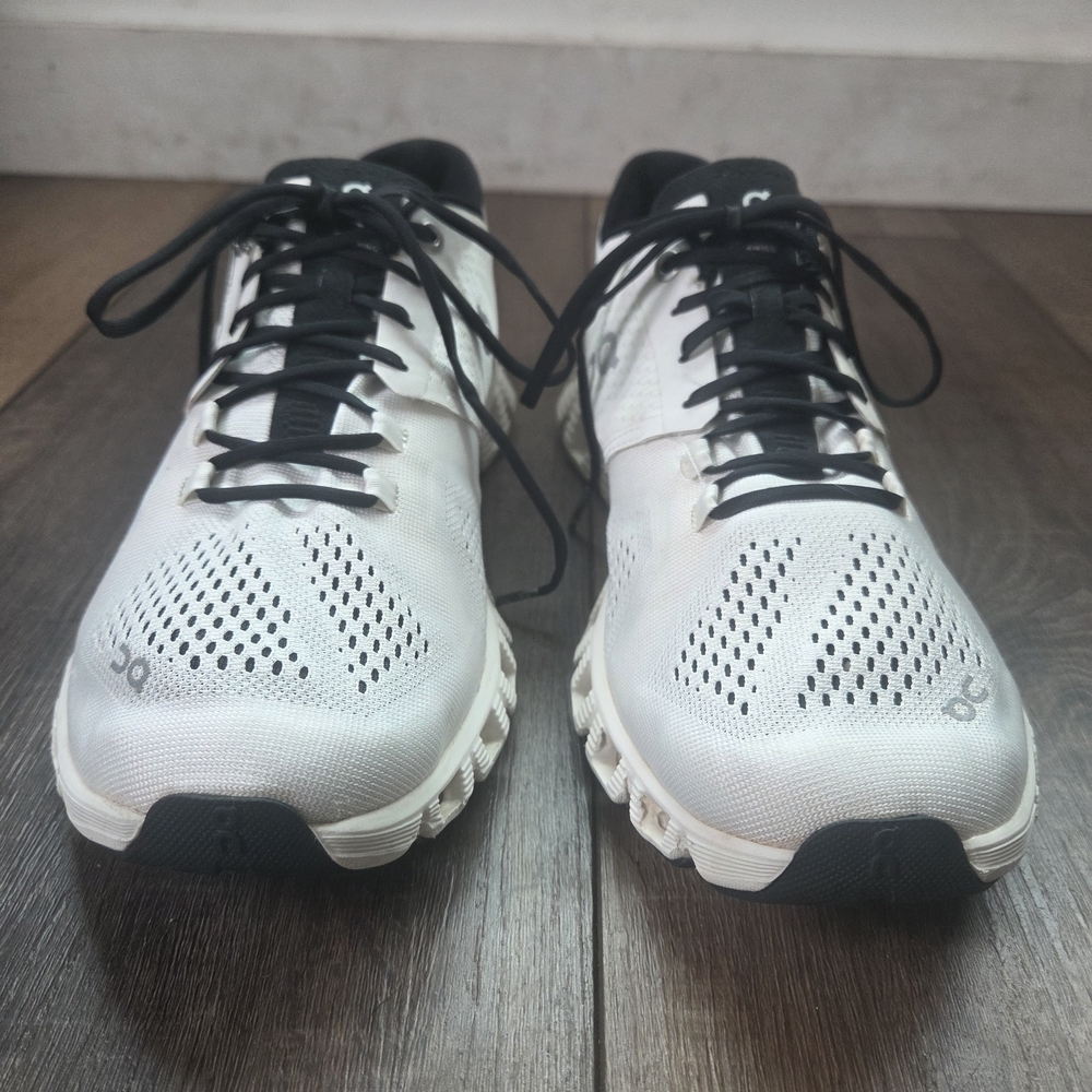On Cloud X Women’s White and Black Running Shoes - Picture 3 of 9
